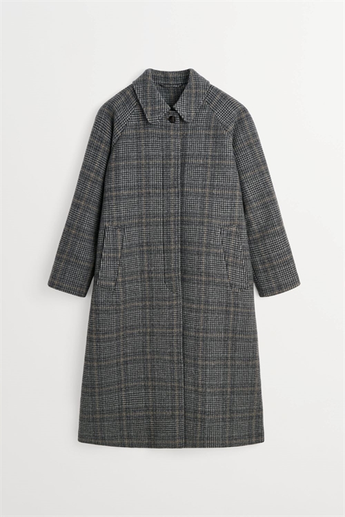 SKALL STUDIO MARY COAT GREY CHECK